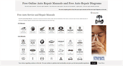 Desktop Screenshot of free-auto-repair-manuals.com