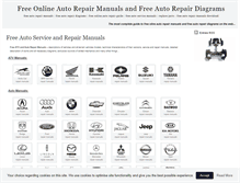 Tablet Screenshot of free-auto-repair-manuals.com